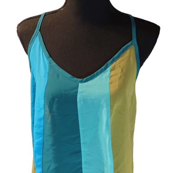 Ooh La La Boutique Chiffon Color Block Tank Small - Picture 2 of 4